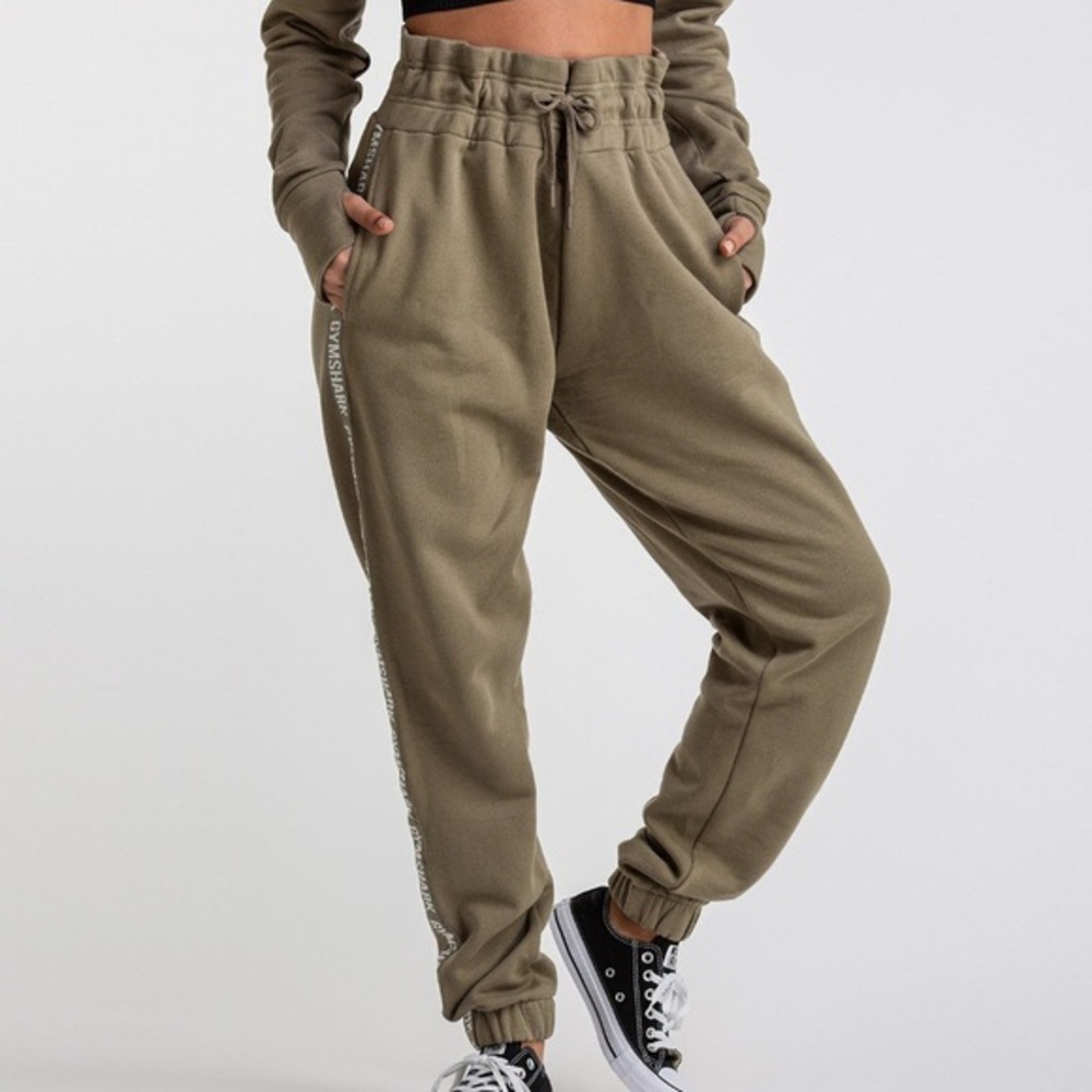 Gymshark Oversized Joggers Washed Khaki